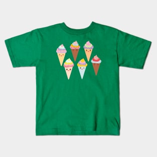 Ice cream waffle cone Kids T-Shirt